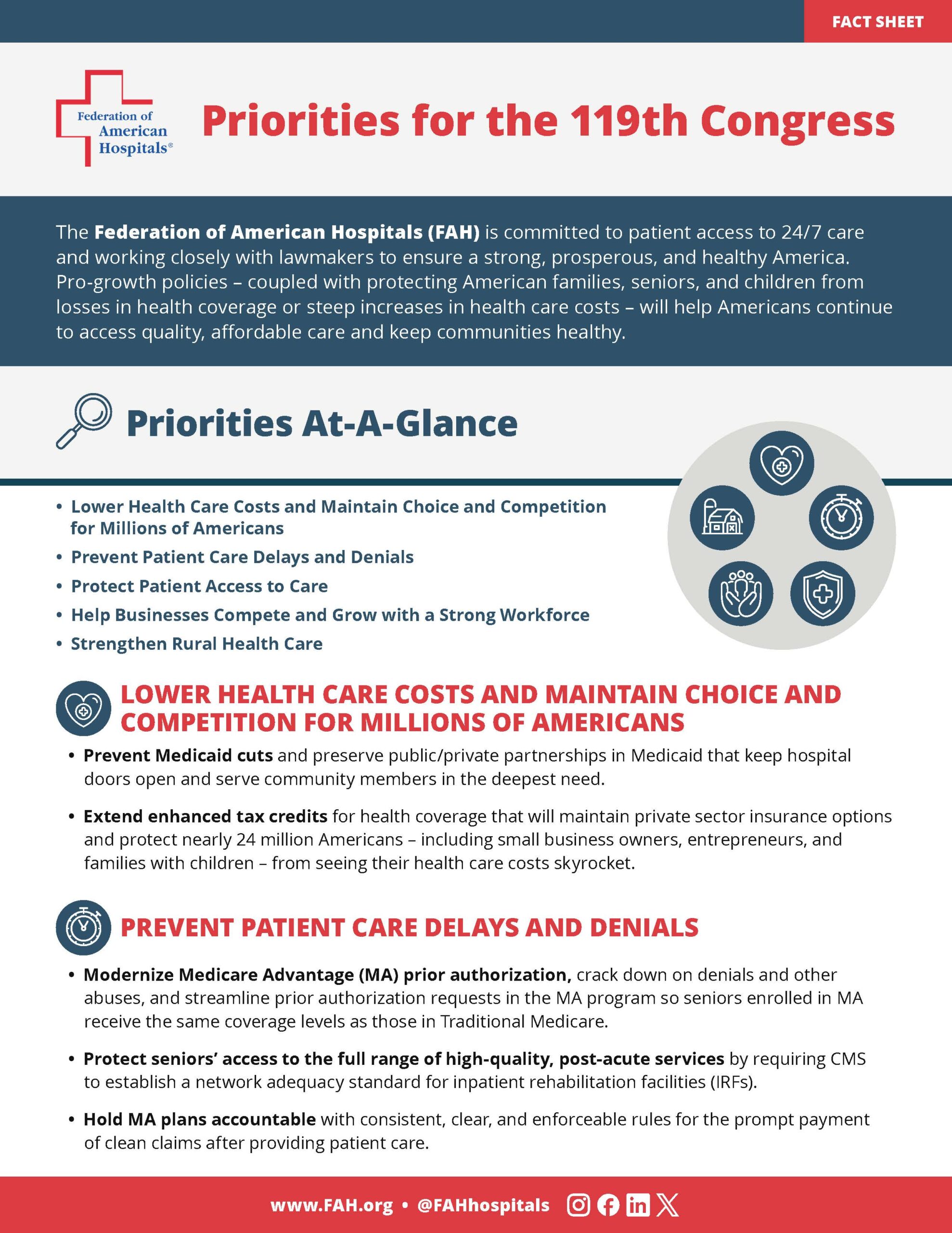 119th Congress Priorities